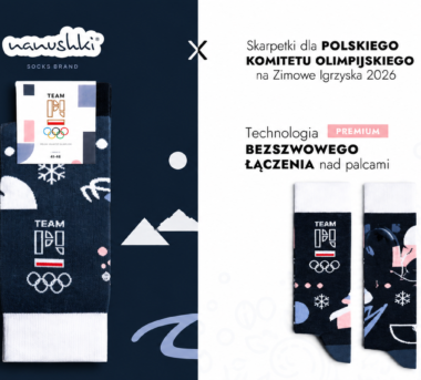 Nanushki x Polski Komitet Olimpijski – skarpetki stworzone z myślą o Zimowych Igrzyskach Olimpijskich 2026