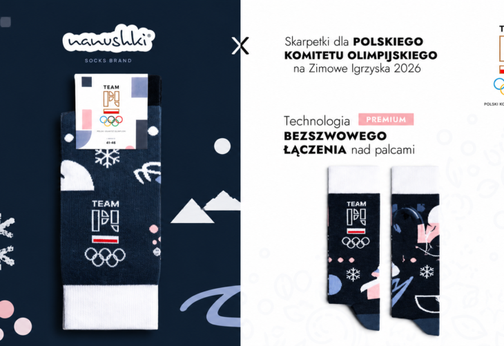 Nanushki x Polski Komitet Olimpijski – skarpetki stworzone z myślą o Zimowych Igrzyskach Olimpijskich 2026